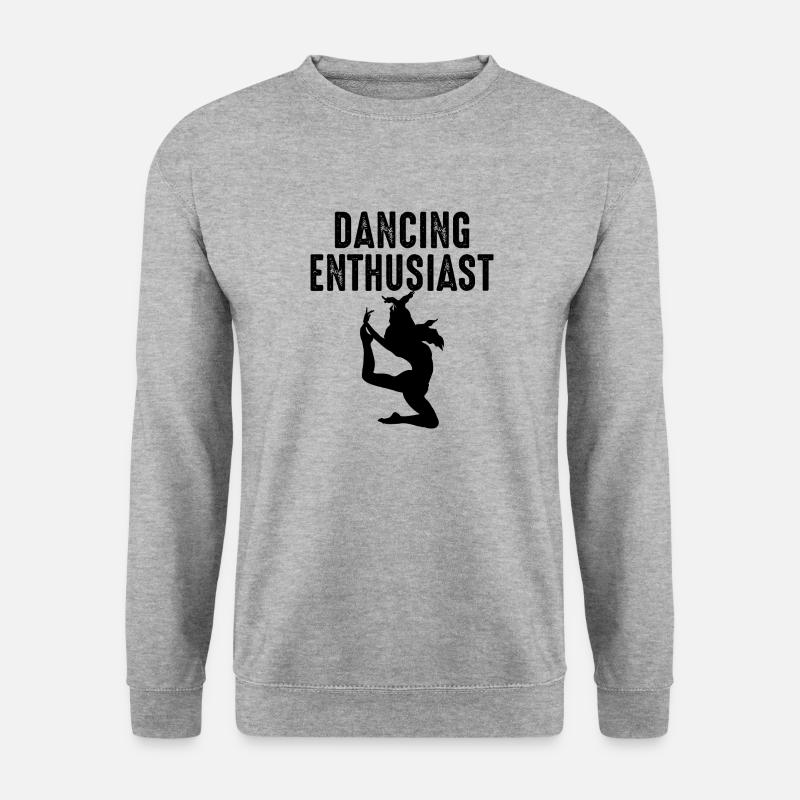 Dancing Dance Music - Unisex Pullover - Weißgrau meliert