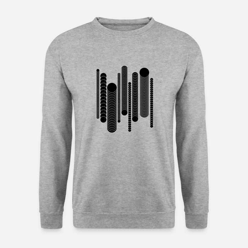 geometric circles - Unisex Sweatshirt - salt & pepper