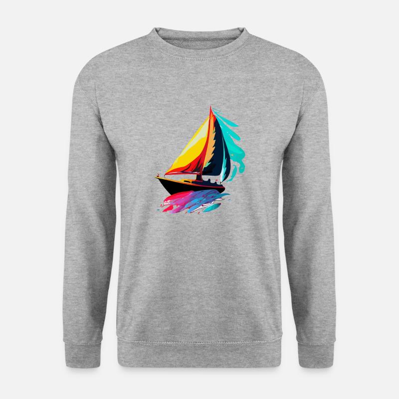 Sailing ship - Unisex Sweatshirt - salt & pepper