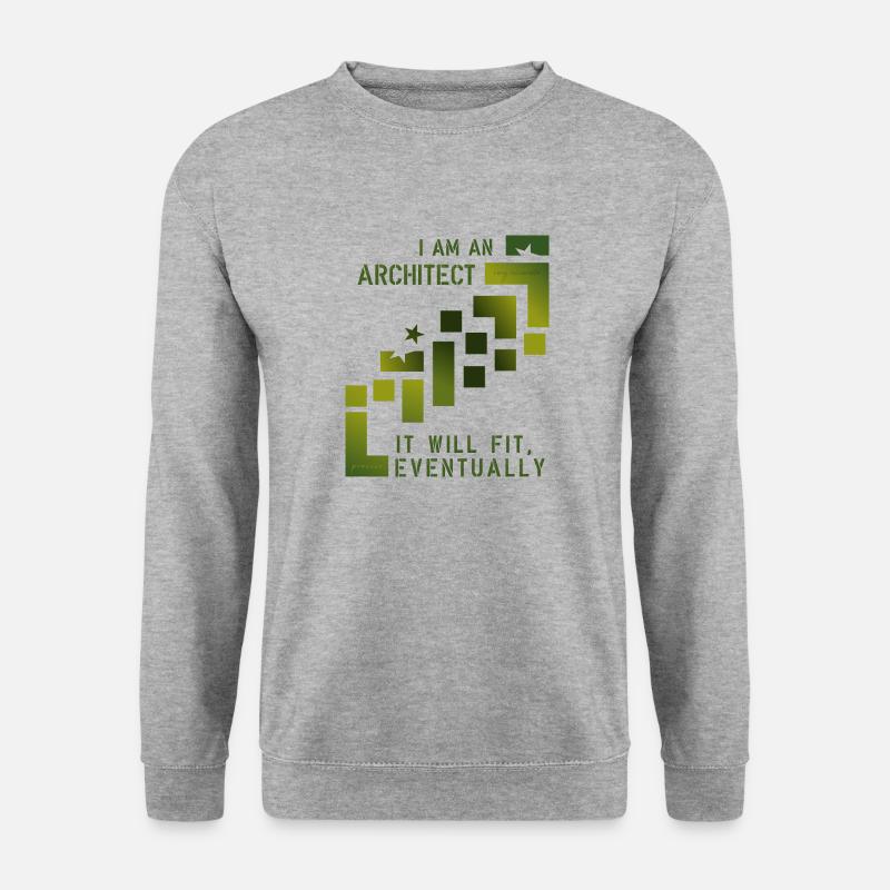 Architect - Unisex Pullover - Weißgrau meliert
