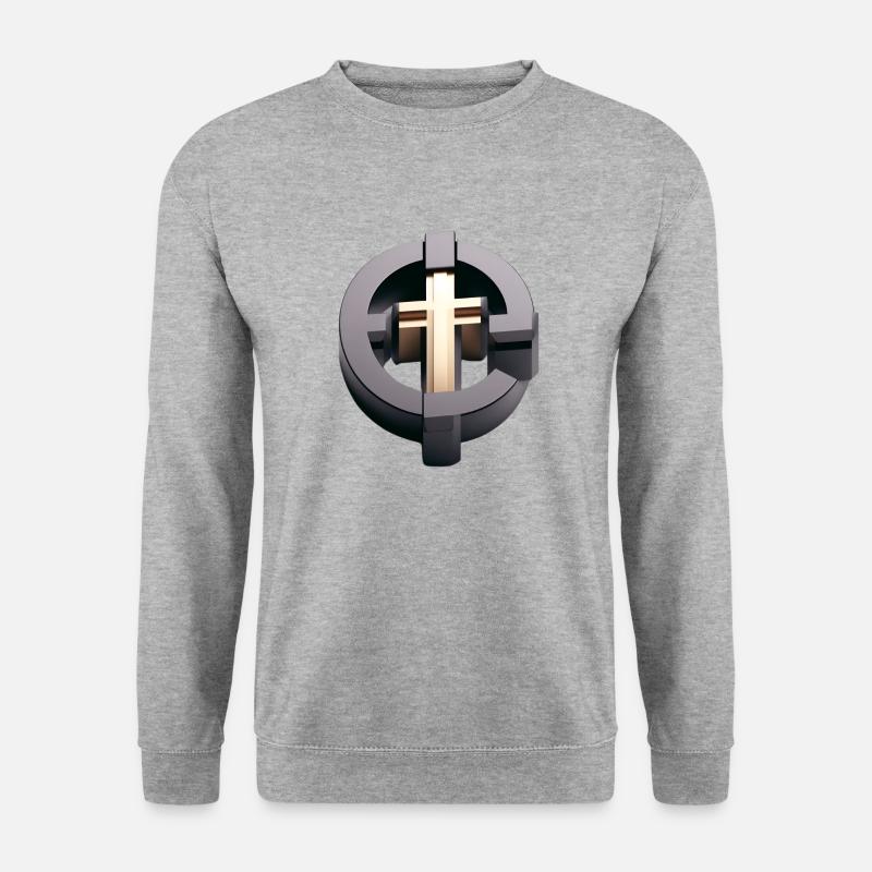 Chosen Cross - Unisex Pullover - Weißgrau meliert