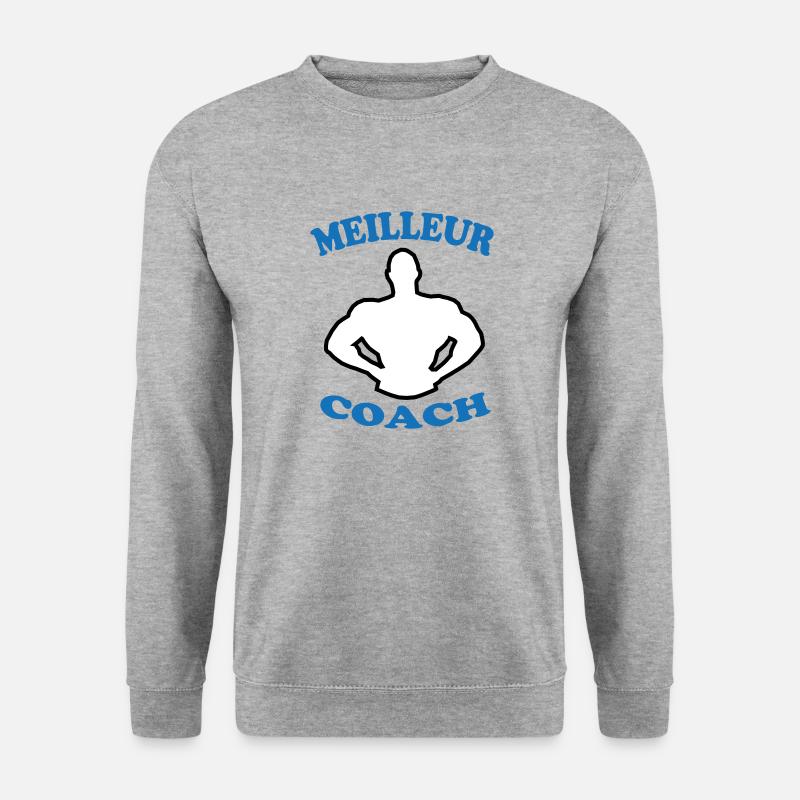 BESTER TRAINER 88 - Unisex Pullover - Weißgrau meliert
