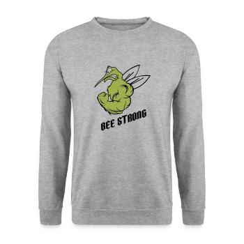 forte abeille moustique - Sweat-shirt Unisexe - gris chiné - Devant - Alina (178cm) & Michal (187cm)