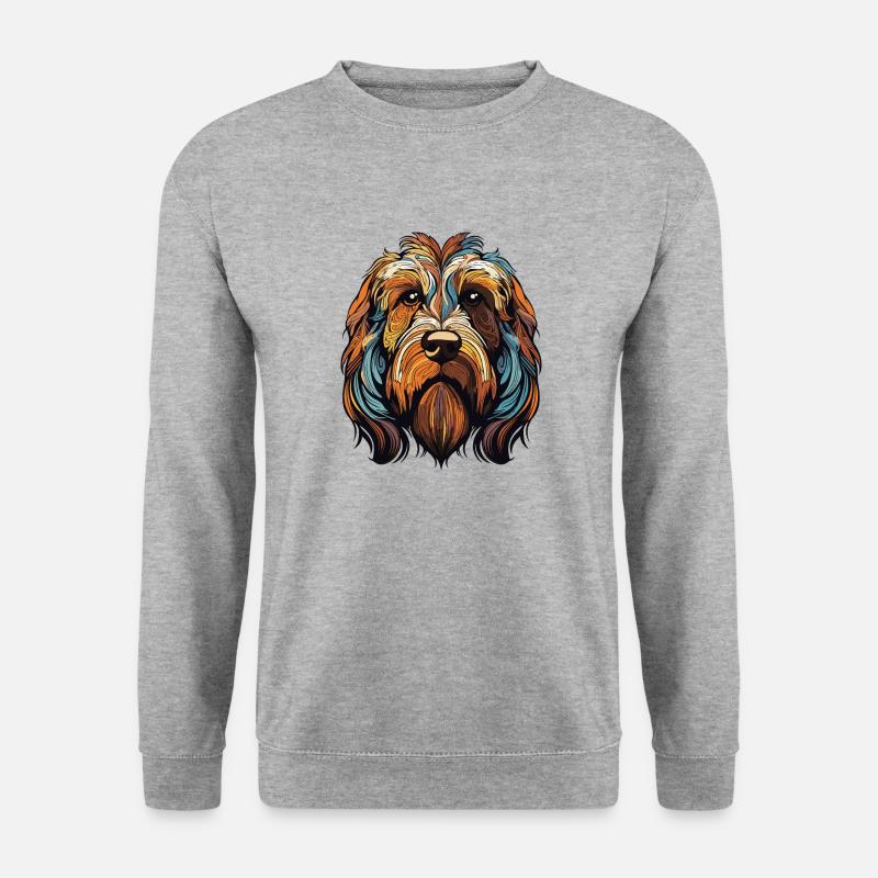 dog tier hund - Unisex Pullover - Weißgrau meliert
