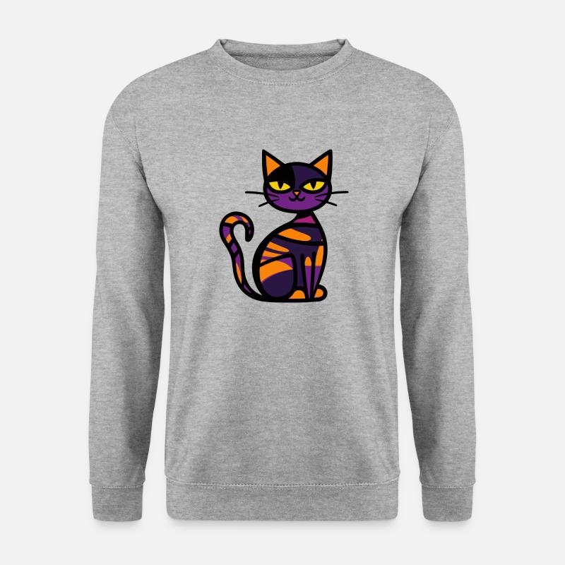 Cat Halloween Comic Cat - Unisex Sweatshirt - salt & pepper