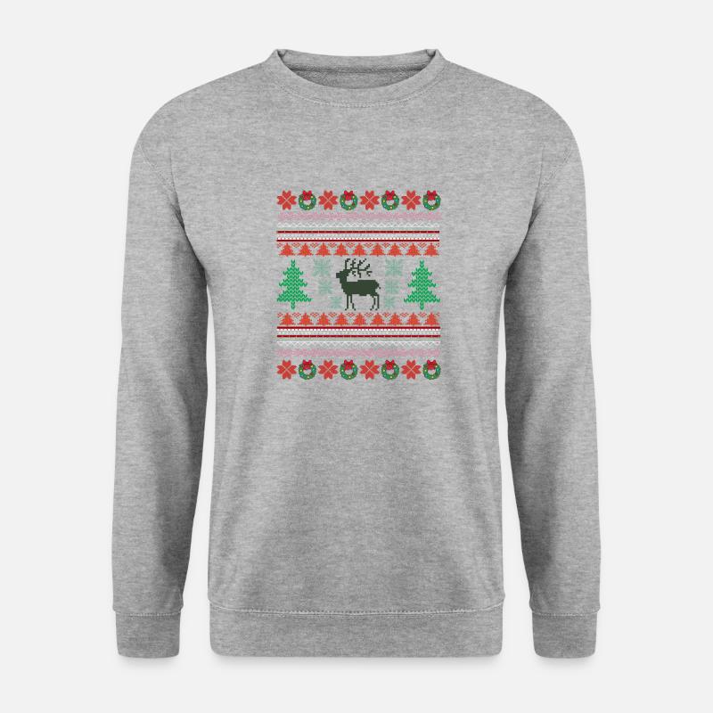 Retro Christmas Pattern 2 - Unisex Sweatshirt - salt & pepper