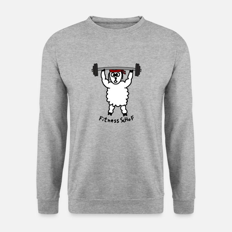Fitness ScHoF - Unisex Pullover - Weißgrau meliert