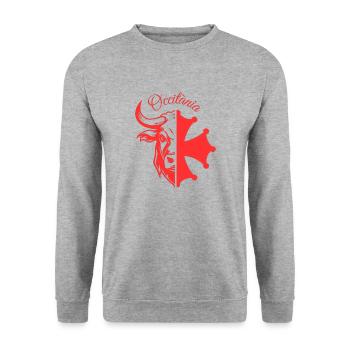 OCCITÀNIA TAURUS - Unisex Sweatshirt - salt & pepper - Front - Alina (178cm) & Michal (187cm)