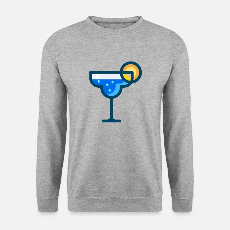 martini Cocktail bartender barkeeper bar - Unisex Pullover - Weißgrau meliert