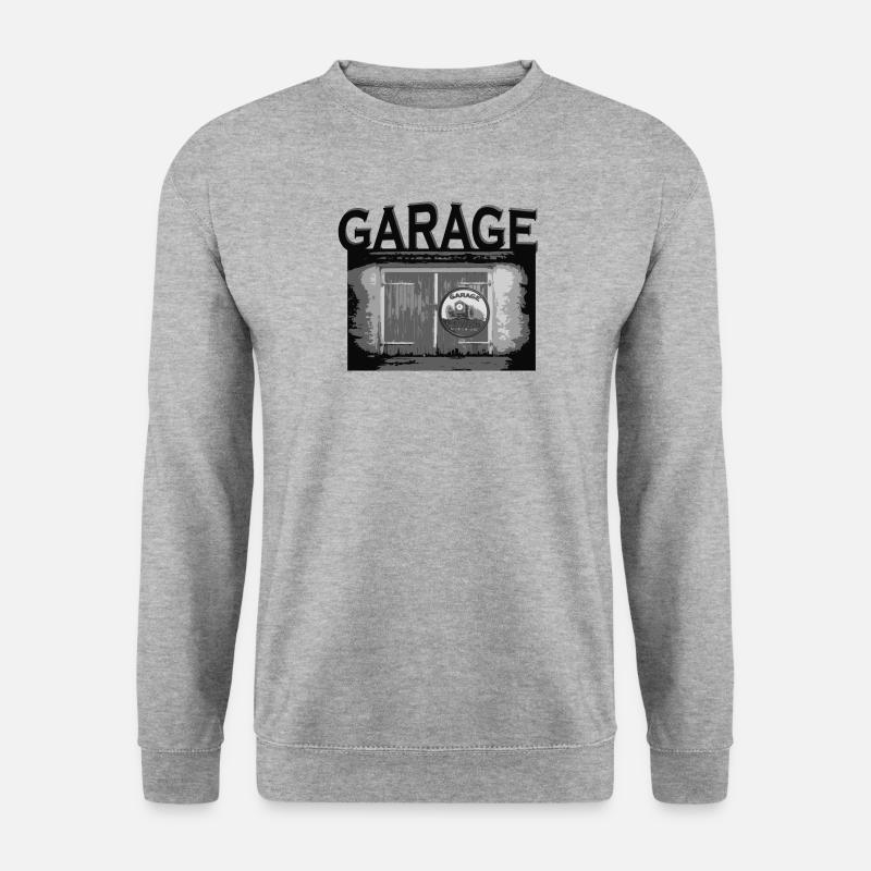 Garage - Unisex Pullover - Weißgrau meliert