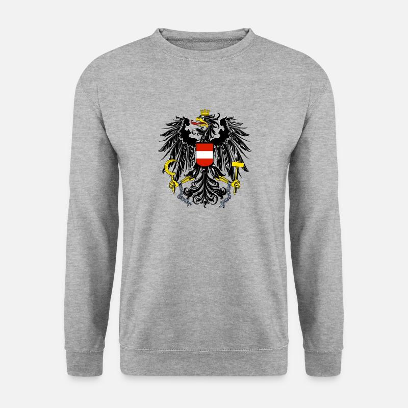 Österreich - Unisex Pullover - Weißgrau meliert