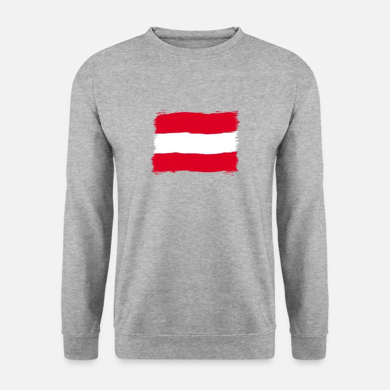 Österreich - Unisex Pullover - Weißgrau meliert