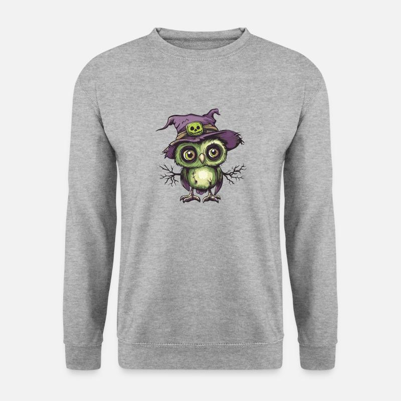 Owl Halloween Comic Funny - Unisex Sweatshirt - salt & pepper