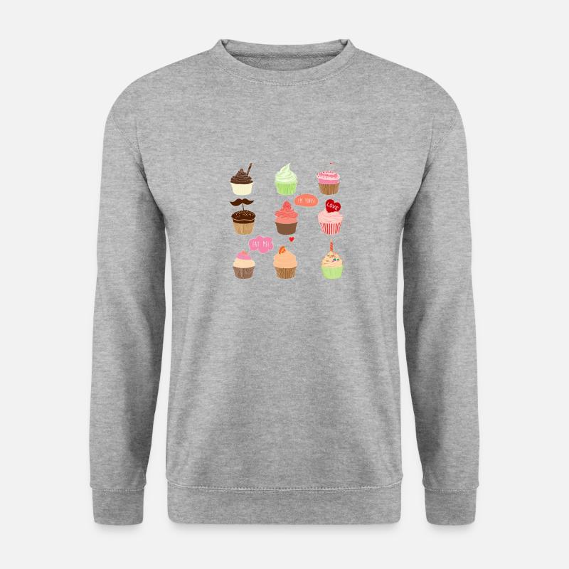 Cupcake - Unisex Pullover - Weißgrau meliert