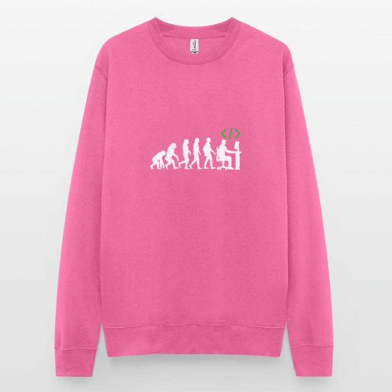 Les programmeurs codeur cadeau évolution java c ++ Sweat-shirt Unisexe