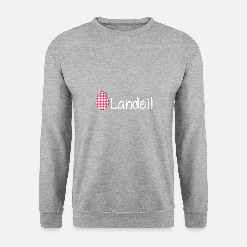 landei (white) - Unisex Pullover - Weißgrau meliert