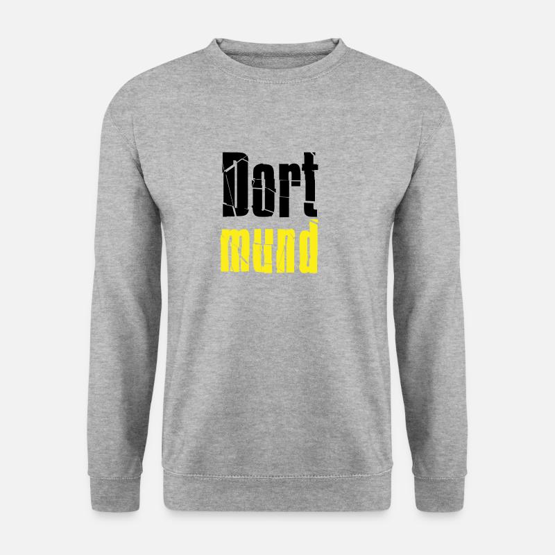 Dortmund - Unisex Pullover - Weißgrau meliert
