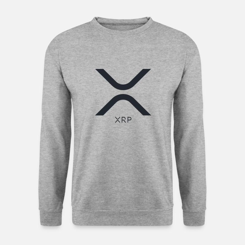 Ripple XRP Logo - Unisex Pullover - Weißgrau meliert