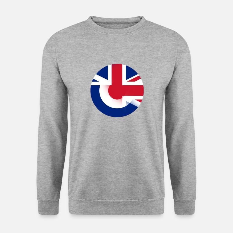 Mod Union Jack combo - Unisex Sweatshirt - salt & pepper
