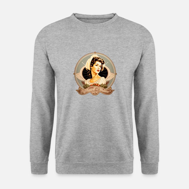 Perfekte Ehefrau - Unisex Pullover - Weißgrau meliert