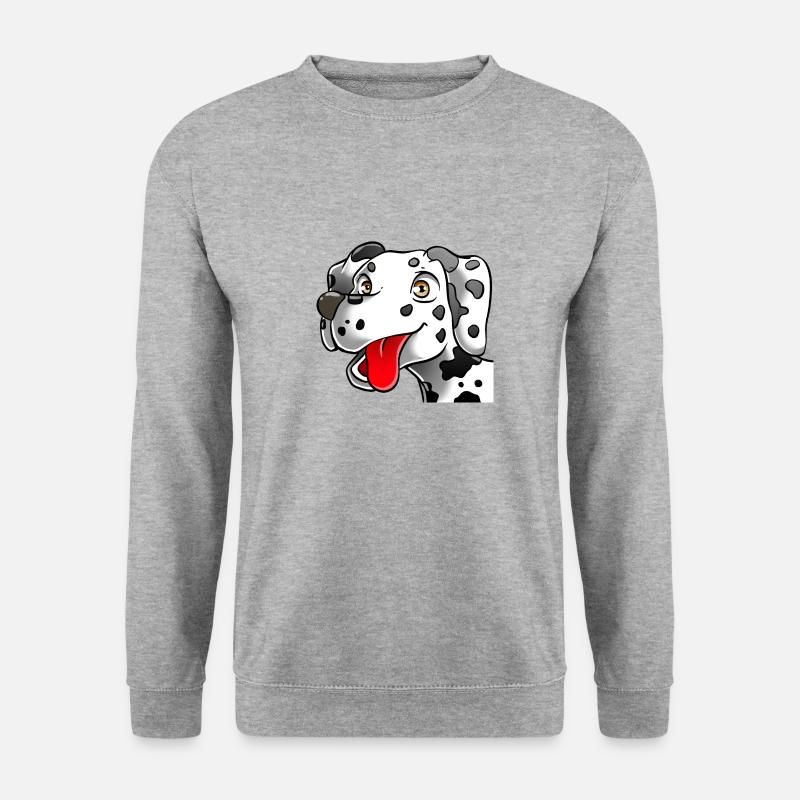 Dalmatiner - Unisex Pullover - Weißgrau meliert
