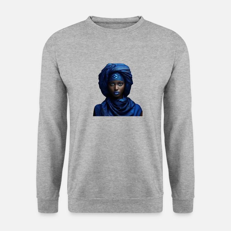 NKENTO MBUDI - Unisex Pullover - Weißgrau meliert