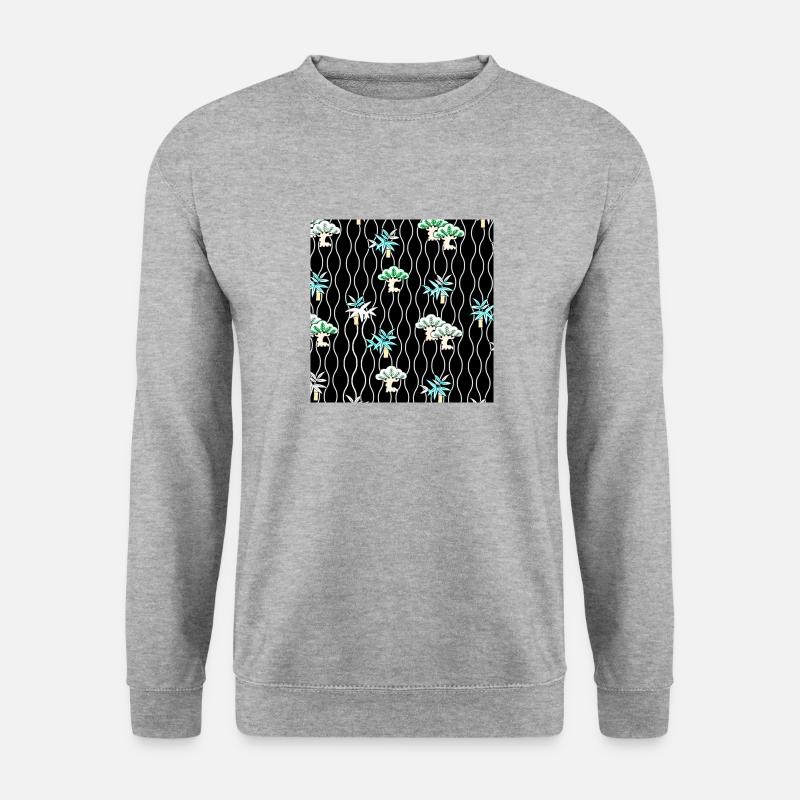 Japan Plant - Unisex Pullover - Weißgrau meliert