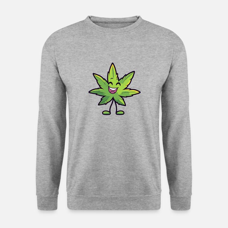 Cannaman - Unisex Pullover - Weißgrau meliert