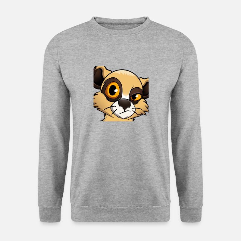 Suricate « Pas impressionné » - Sweat-shirt Unisexe - gris chiné