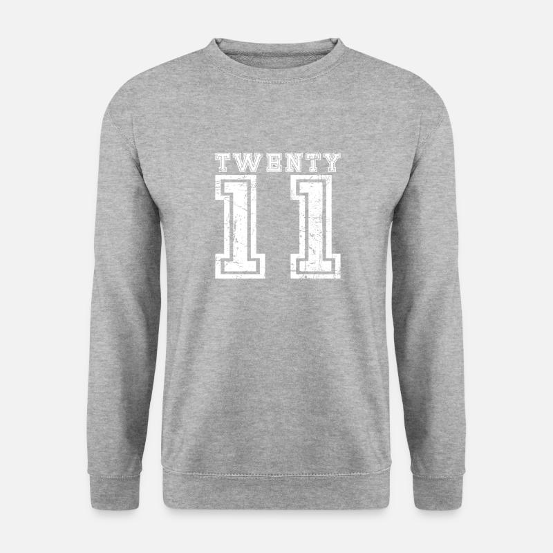 Twenty 2011 - Unisex Pullover - Weißgrau meliert