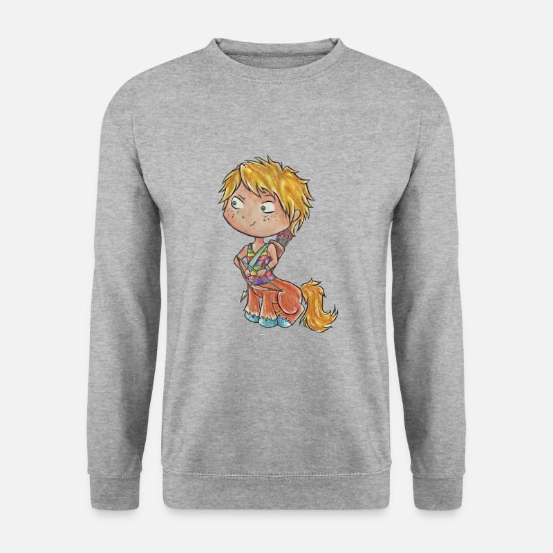 Sternzeichen: Schütze - Unisex Pullover - Weißgrau meliert