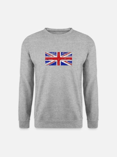 Union Jack English Flag Great Britain - Unisex Sweatshirt - salt & pepper