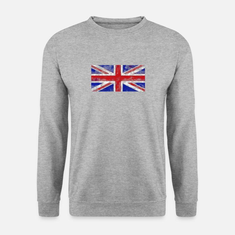 Union Jack Drapeau Anglais Grande-Bretagne - Sweat-shirt Unisexe - gris chiné
