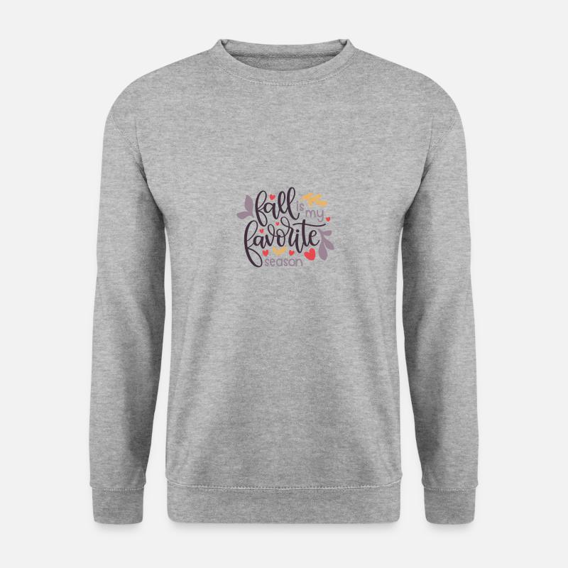 Fall is my favorite season - Unisex Pullover - Weißgrau meliert