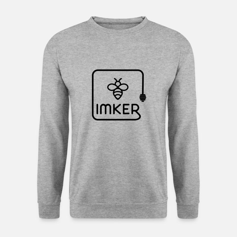 Imker - Unisex Pullover - Weißgrau meliert