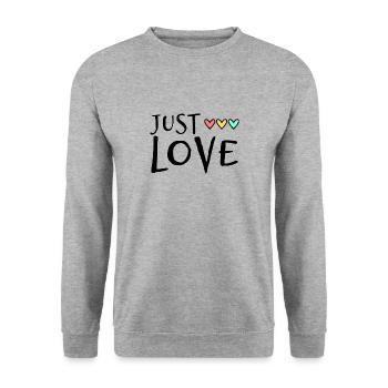 GERADE VERHEIRATET. ES LEBE DIE MARYS. JUNGGESELLINNENABSCHIED - Unisex Pullover - Weißgrau meliert - Vorne - Alina (178cm) & Michal (187cm)