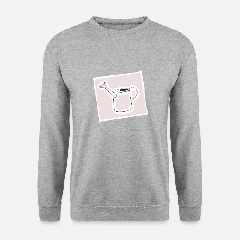 Gießkanne - Unisex Pullover - Weißgrau meliert