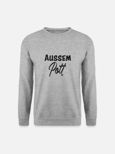 Aussem Pott - Unisex Pullover - Weißgrau meliert
