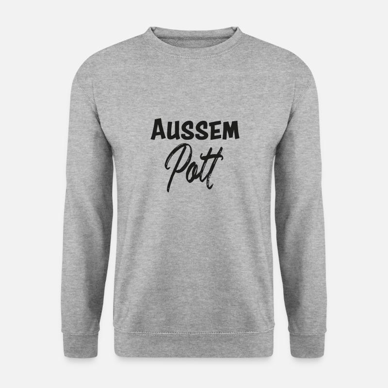 Aussem Pott - Unisex Pullover - Weißgrau meliert