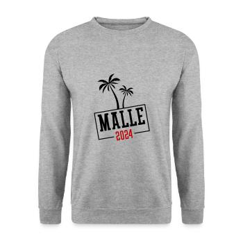 Malle 2024 Team Mallorca - Unisex Sweatshirt - salt & pepper - Front - Alina (178cm) & Michal (187cm)