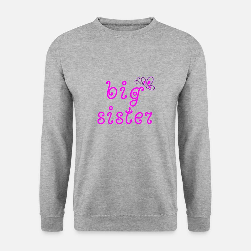 Große Schwester - Unisex Pullover - Weißgrau meliert