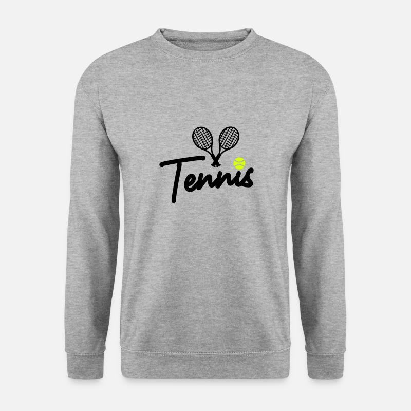 Tennis - Unisex Pullover - Weißgrau meliert