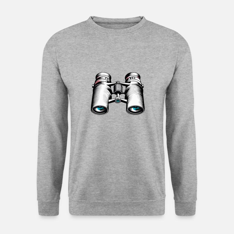 Binoculars / Observation / Observation / Adventure - Unisex Sweatshirt - salt & pepper