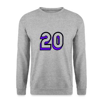 20.20 YEARS,20TH ANNIVERSARY,20 YEARS ANNIVERSARY - Unisex Sweatshirt - salt & pepper - Front - Alina (178cm) & Michal (187cm)