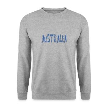 AUSTRALIE - Sweat-shirt Unisexe - gris chiné - Devant - Alina (178cm) & Michal (187cm)