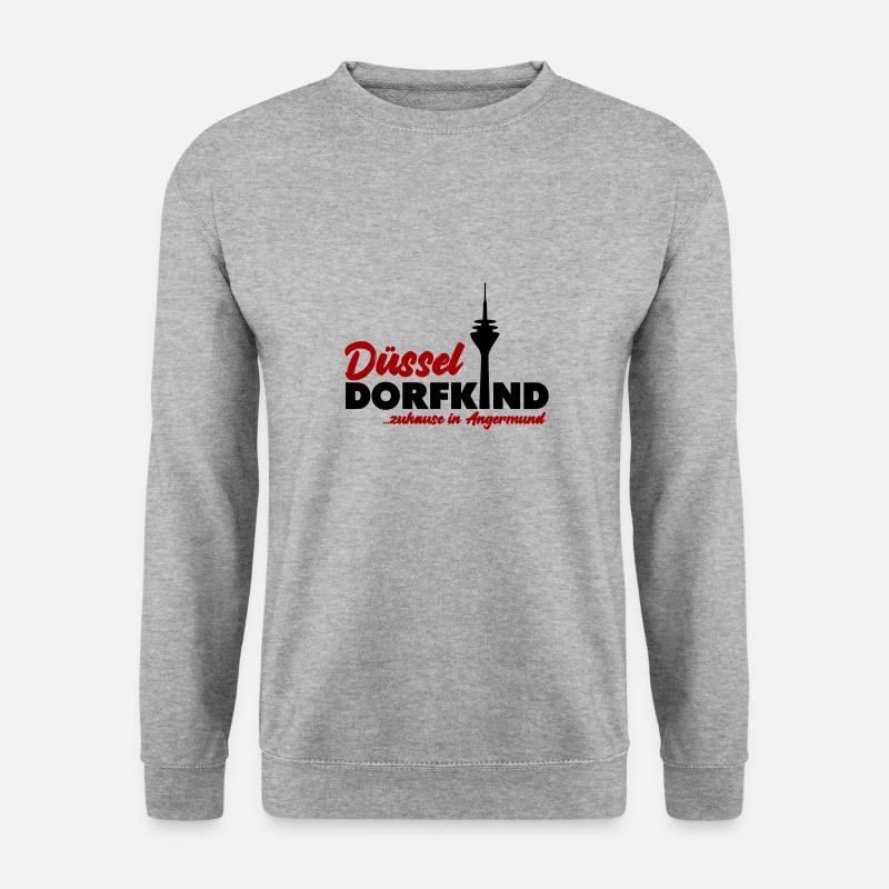 Düsseldorfkind Angermund - Unisex Pullover - Weißgrau meliert