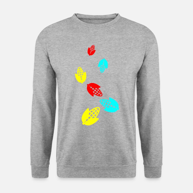 Mais symbol - Unisex Pullover - Weißgrau meliert