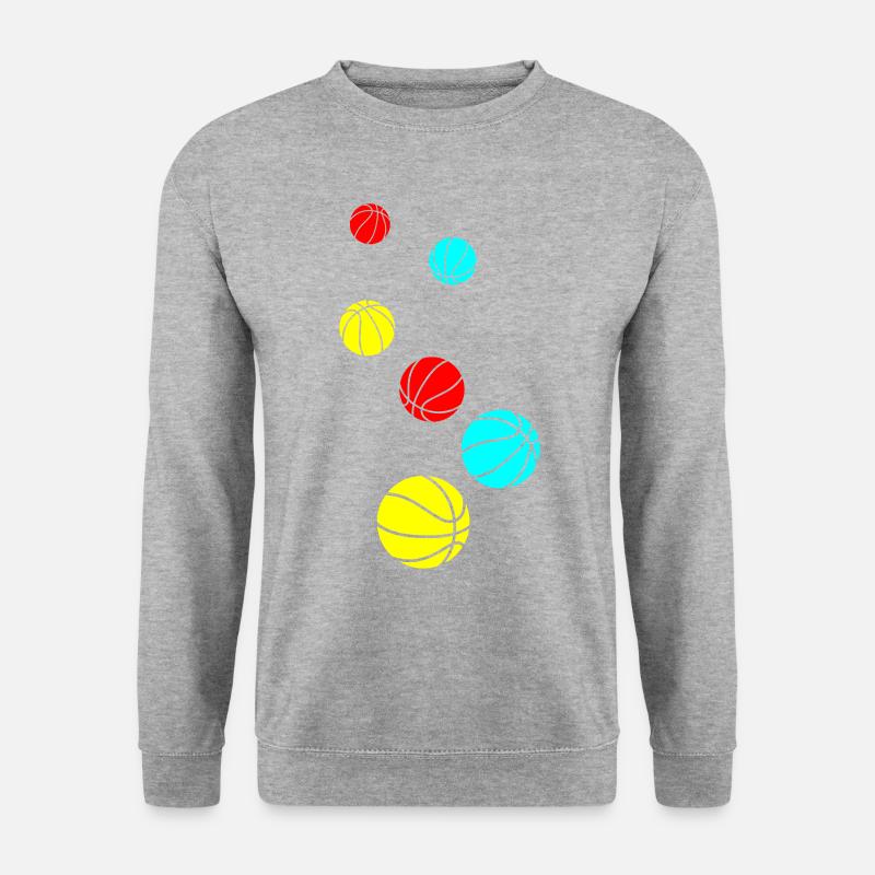 Basketball symbol - Unisex Pullover - Weißgrau meliert