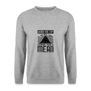 Normal Distribution Data Science Gift Idea - Unisex Sweatshirt - salt & pepper - Front - Alina (178cm) & Michal (187cm)