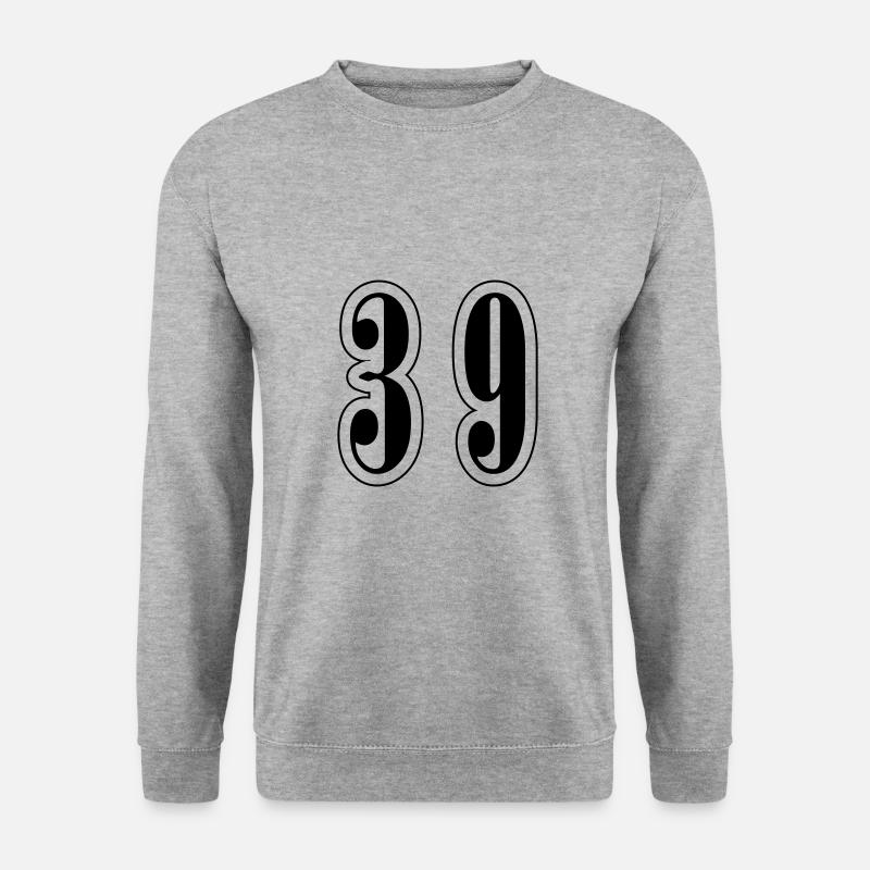 39 Number symbol - Unisex Sweatshirt - salt & pepper